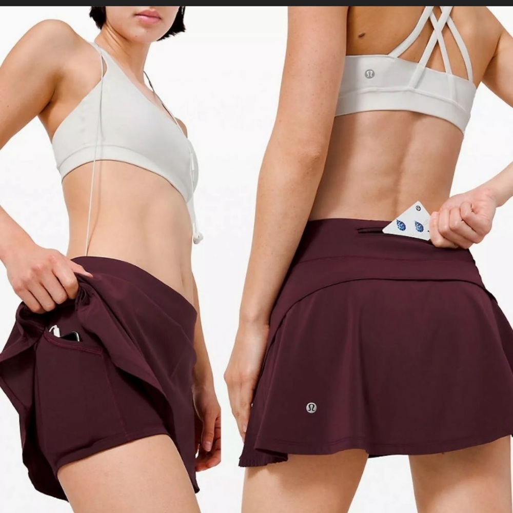 ❤️Lululemon Play Off The Pleats Skirt/Skort-Cassis-4/8/10❤️